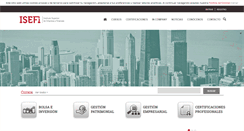 Desktop Screenshot of isefi.es