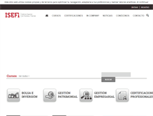 Tablet Screenshot of isefi.es